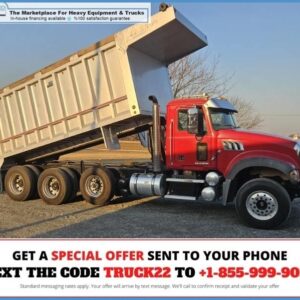 USD $68,000 | 2009 MACK GRANITE GU713 | MACK MP8 425 | MAXITORQUE ES (MACK) MANUAL | WILLIAMSPORT, PENNSYLVANIA | AVAILABLE NOW